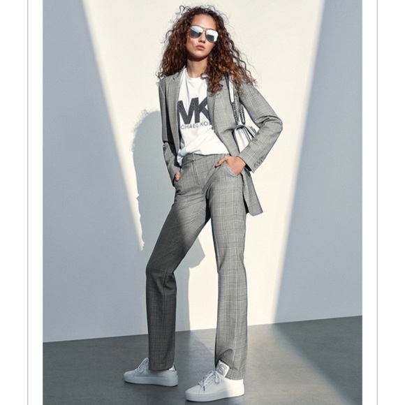 MIcheal Micheal Kors Glen Plaid Pants MU93HOUBSM - Picture 3 of 5